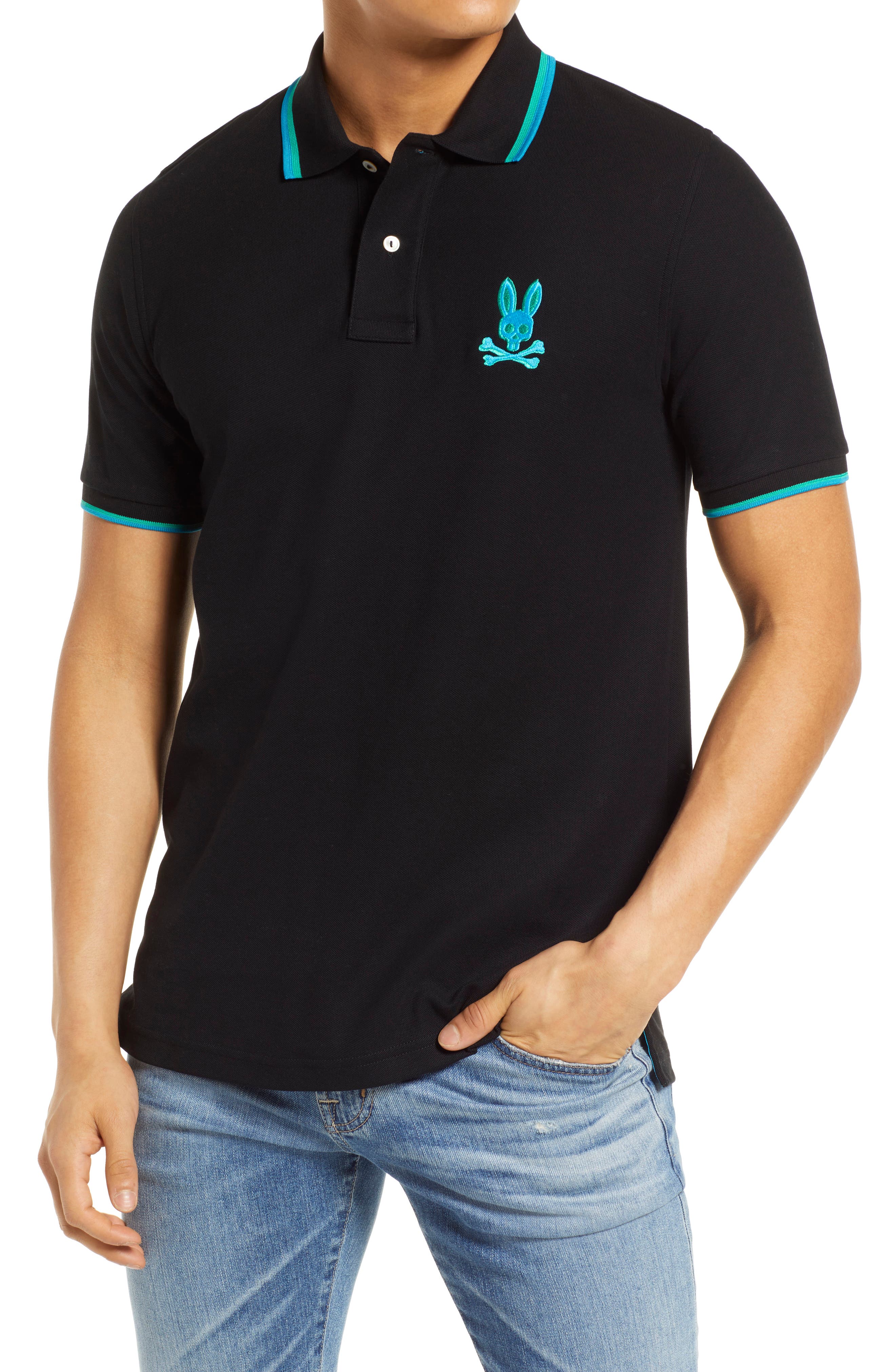 NAVY Psycho Bunny MENS SURREY POLO NAVY Psycho Bunny MENS SURREY POLO